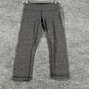 Lululemon Womens Leggings 4 Gray Activewear Gym Run Lift 19" Inseam